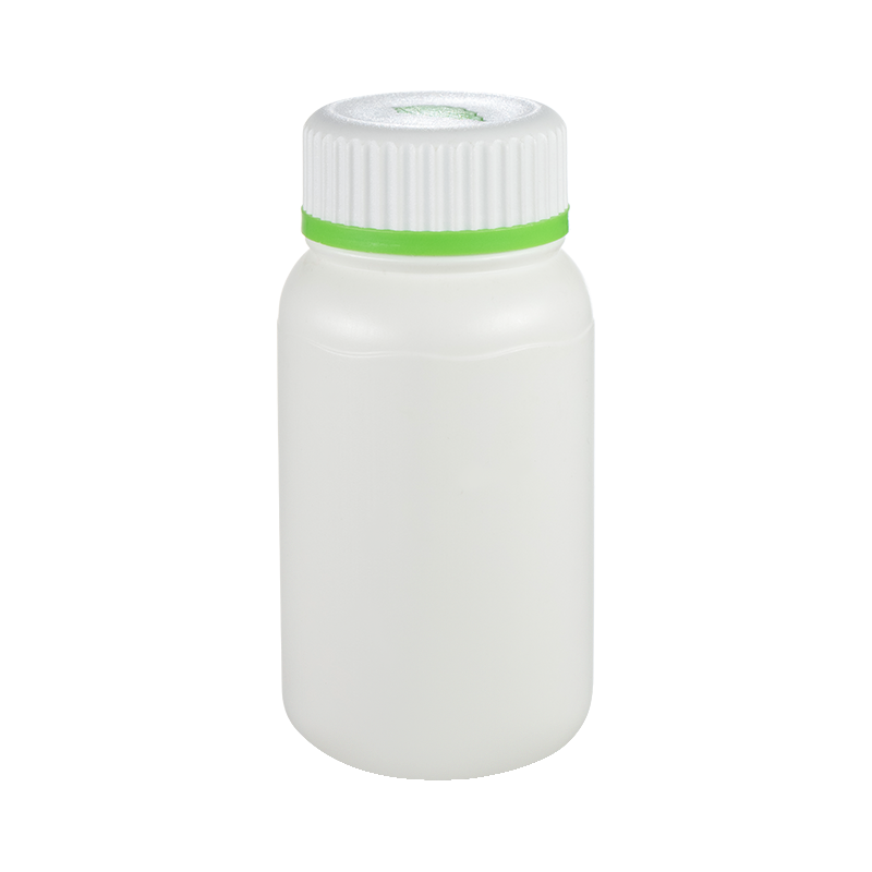 HDPE 150ml Leaf Cover Round Bottle